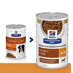 Hill's Prescription Diet Canine K/D Au Poulet 12 X 370 Grs -Hill's 52742021386 0 prescription diet chien k d boite mijote poulet legumes