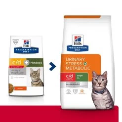 Hill's Prescription Diet Feline C/D Urinary Stress + Metabolic 8 Kg -Hill's 52742037417 0 prescription diet chat urinary stress metabolic croquettes 2