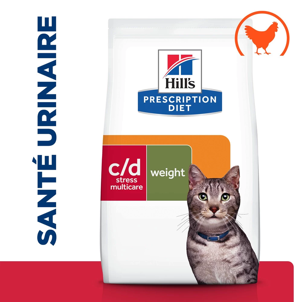 Hill's Prescription Diet C/D Urinay Stress + Metabolic Croquettes Pour Chat Au Poulet 1,5Kg 4 Hill's Prescription Diet C/D Urinay Stress + Metabolic Croquettes Pour Chat Au Poulet 1,5Kg – Image 2