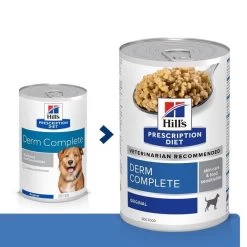 Hill's Prescription Diet Canine Derm Complete 12 X 370 G -Hill's 52742038865 0 prescription diet chien derm complete boite