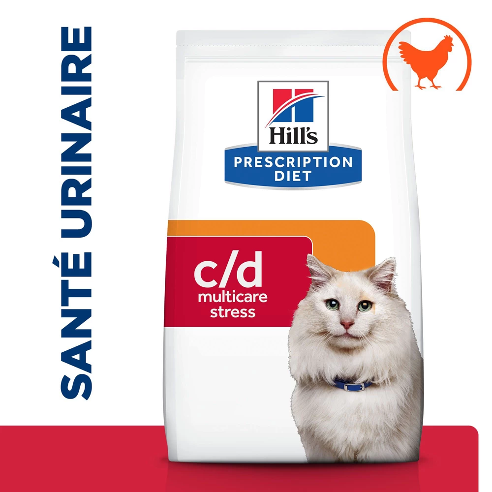 Hill's Prescription Diet C/D Urinary Stress Croquettes Pour Chat Au Poulet - 8Kg 4 Hill's Prescription Diet C/D Urinary Stress Croquettes Pour Chat Au Poulet - 8Kg – Image 2