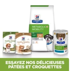 Hill's Prescription Diet J/D Metabolic + Mobility Mini Croquettes Pour Petit Chien Au Poulet - 3Kg -Hill's 52742045269 5 FR 1