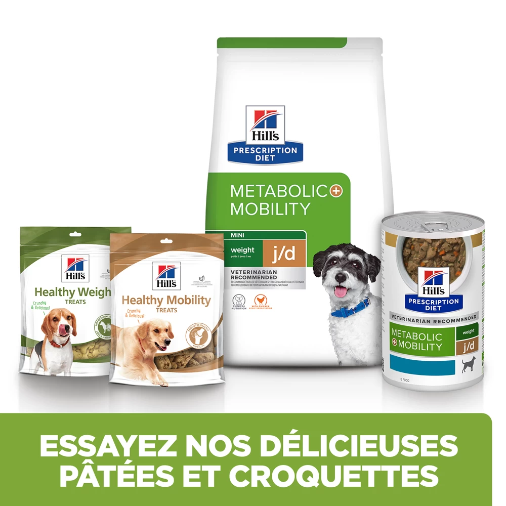 Hill's Prescription Diet J/D Metabolic + Mobility Mini Croquettes Pour Petit Chien Au Poulet - 6Kg 8 Hill's Prescription Diet J/D Metabolic + Mobility Mini Croquettes Pour Petit Chien Au Poulet - 6Kg – Image 6