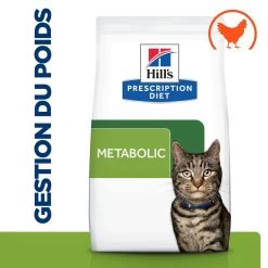 Hill's Prescription Diet Metabolic Croquettes Pour Chat Au Poulet - 3kg -Hill's 52742047249 1 FR