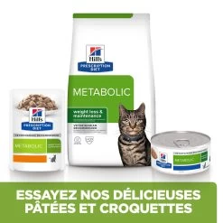 Hill's Prescription Diet Metabolic Croquettes Pour Chat Au Poulet - 1.5Kg -Hill's 52742047249 5 FR 2