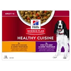 Hill's Science Plan Healthy Cuisine Mijoté Pour Chien Adulte Au Poulet Et Légumes Ajoutés
