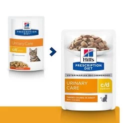 Hill's Prescription Diet Feline C/D Multicare Poulet SACHETS 12 X 85 Grs -Hill's 52742118819 0 prescription diet chat c d multicare sachet repas poulet