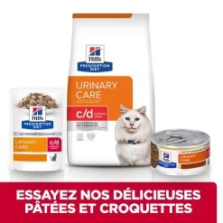 Hill's Prescription Diet C/D Urinary Stress Sachets Pour Chat Au Saumon - 12 X 85g 14 Hill's Prescription Diet C/D Urinary Stress Sachets Pour Chat Au Saumon - 12 X 85g -Hill's 52742286303 5 FR