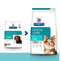 Hill's Prescription Diet Canine T/D MINI 3 Kg -Hill's 52742402109 0 prescription diet chien t d mini croquettes poulet