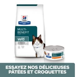 Hill's Prescription Diet W/D Multi Benefit Boîtes Pour Chat Au Poulet - 24 X 156g -Hill's 52742945507 5 FR