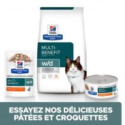 Sachet Repas W/d Multi-Benefit Poulet Pour Chat -Hill's chat w d multi benefit poulet sachet repas 2
