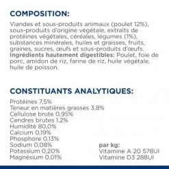 Gastrointestinal Biome Mijotés Pour Chat Poulet & Légumes -Hill's feline gastrointestinal biome mijotes poulet legumes boite 7