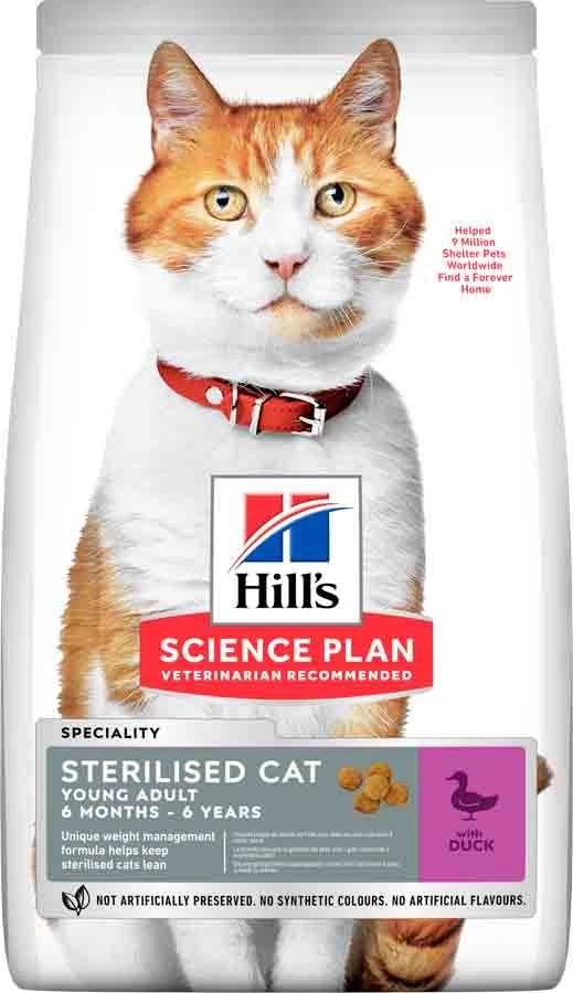 Hill's Science Plan Hill's Science Plan Chat Young Adult Sterilisé Canard 3 Kg 3 Hill's Science Plan Hill's Science Plan Chat Young Adult Sterilisé Canard 3 Kg
