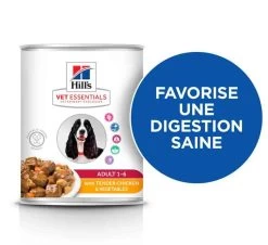 Hill's Science Plan VetEssentials Canine Adult Poulet Tendre & Légumes 12 X 363 G -Hill's hill s vetessentials canine adult poulet tendre le gumes 363g2