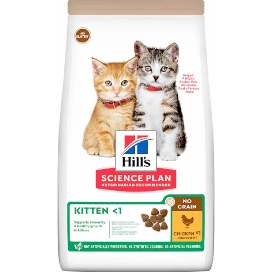 Hill's Science Plan Feline Kitten No Grain Poulet 1,5 Kg