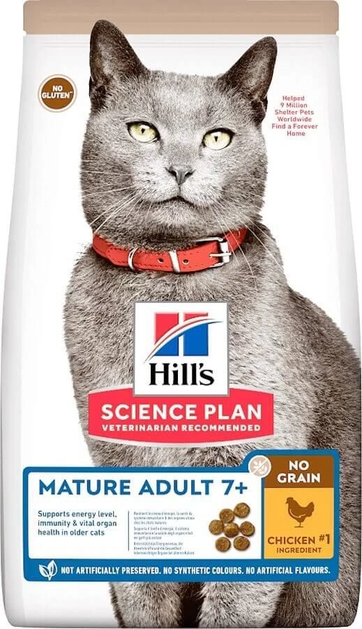 Hill's Science Plan Feline Mature No Grain Poulet 1,5 Kg 3 Hill's Science Plan Feline Mature No Grain Poulet 1,5 Kg