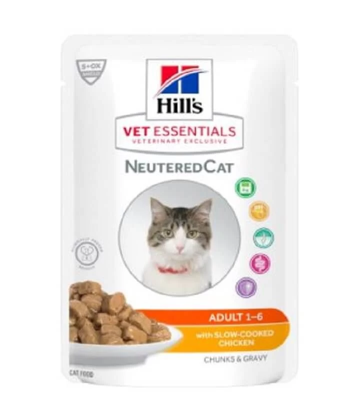 Hill's Science Plan VetEssentials Neutered Cat Young Adult Poulet 12 X 85 G – Image 2