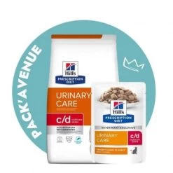 Pack'Avenue Hill's Prescription Diet C/D Urinary Stress Multicare Croquettes Pour Chat Au Poisson 3 Kg
