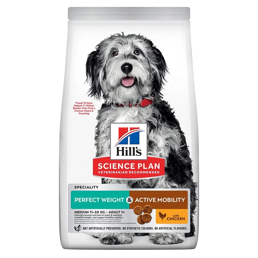 Hill's Science Plan Hill's Science Plan Perfect Weight Mobility Medium Chien 12 Kg 3 Hill's Science Plan Hill's Science Plan Perfect Weight Mobility Medium Chien 12 Kg