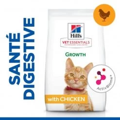 Vet Essentials Kitten Growth ActivBiome+ Poulet -Hill's vet essentials chat kitten growth poulet 2