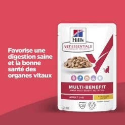 Vet Essentials Chat Multi-Benefit Adulte Poulet Sachet Repas -Hill's vet essentials chat multi benefit adult 1 poulet sachet repas 1
