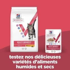 Vet Essentials Chat Multi-Benefit Adulte Poulet Sachet Repas -Hill's vet essentials chat multi benefit adult 1 poulet sachet repas 3
