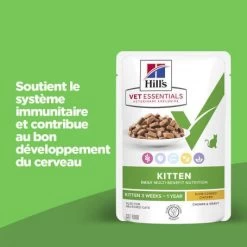 Vet Essentials Chat Multi-Benefit Kitten Poulet Sachet Repas -Hill's vet essentials chat multi benefit kitten poulet sachet repas 1