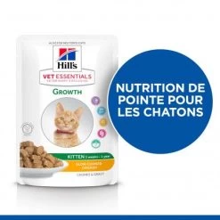 Vet Essentials Feline Kitten Growth Poulet Sachet Repas -Hill's vet essentials feline kitten growth poulet sachet repas 1