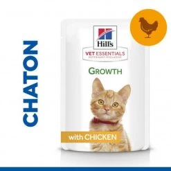 Vet Essentials Feline Kitten Growth Poulet Sachet Repas -Hill's vet essentials feline kitten growth poulet sachet repas 2