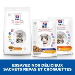 Vet Essentials Feline Mature Adult 7+ Poulet Sachet Repas -Hill's vet essentials feline mature adult 7 poulet sachet repas 3