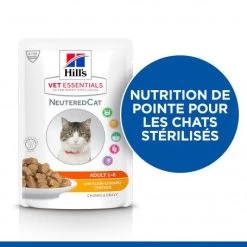 Vet Essentials Feline Young Adult Neutered Cat Poulet Sachet Repas -Hill's vet essentials feline young adult neutered cat po sachet r 2