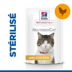 Vet Essentials Feline Young Adult Neutered Cat Poulet Sachet Repas -Hill's vet essentials feline young adult neutered cat po sachet r 3
